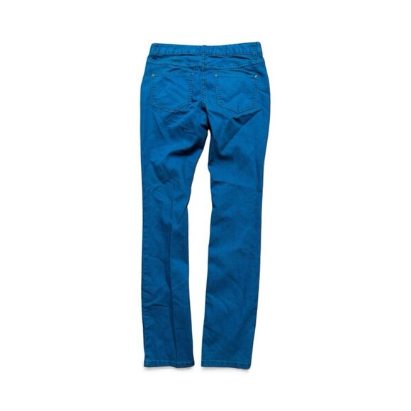 Free People Skinny Jeans Womens 27 Teal Stretch Denim 30” Inseam - Picture 2 of 5